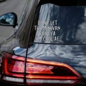 Cool AF Car Decal - Black